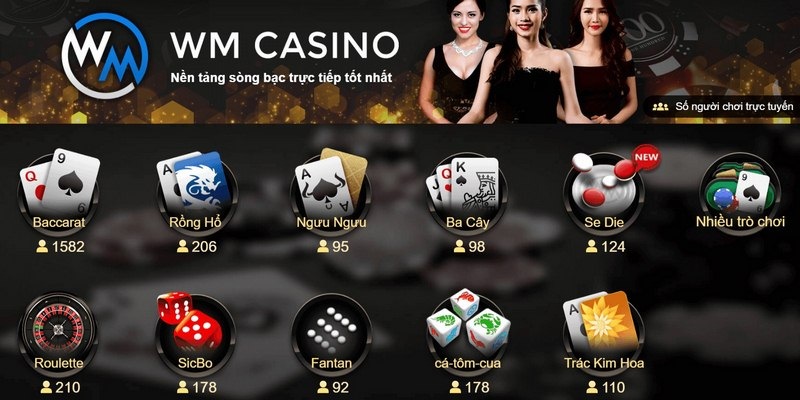 WM Casino - Đánh Bạc Hấp Dẫn Nhận Thưởng Siêu Khủng WM casino Kuwin đem tới rất nhiều tựa game giải trí khác nhau
